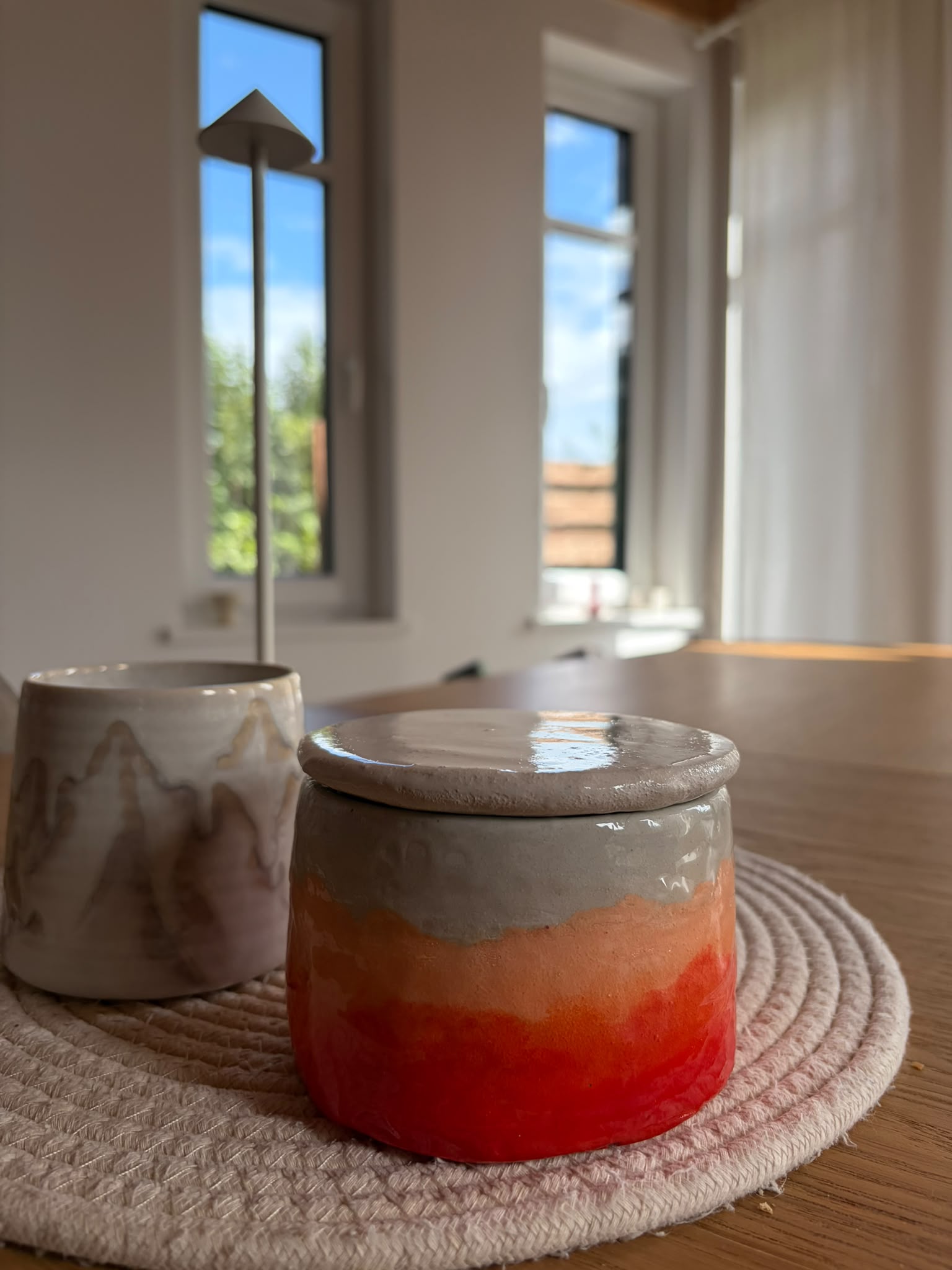 ALVA Französische Butterdose orange glänzend – Bild 2